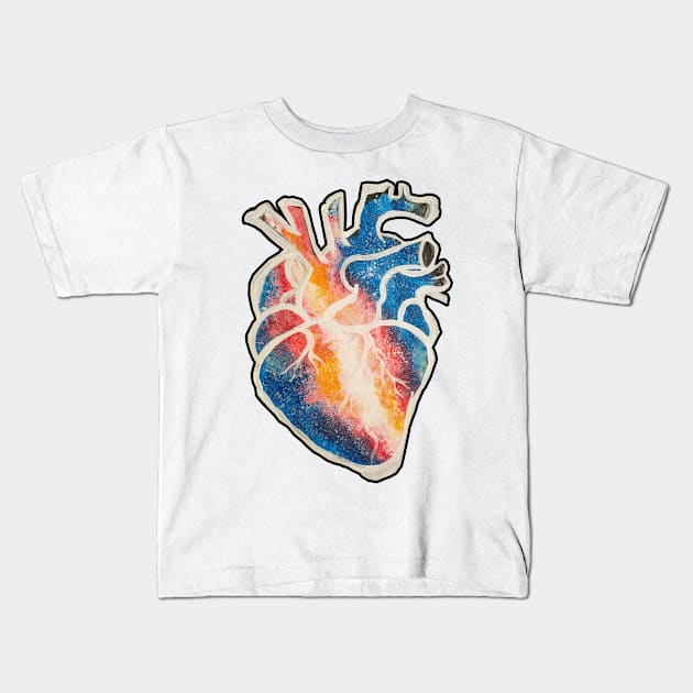 Cosmic Heart Kids T-Shirt by AbrasiveApparel